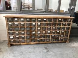 Meuble bois rangement a tiroir. Meuble De Metier 72 Tiroirs En Metal Nord Factory