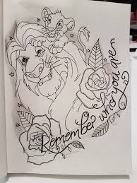 The Lion King Drawing Lion King Drawings Disney Character Drawings Disney Tattoos