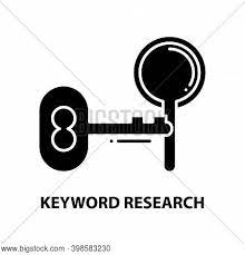 Black keyword research icon keyword research interface symbol icons free download engine, key, keyword, research, search, target icon Keyword Research Icon Vector Photo Free Trial Bigstock