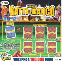 Se tra le tue carte ne hai una con il valore superiore a quella del banco vinci il premio analogo. Gratta E Vinci Batti Il Banco Info Complete Gioca Ora