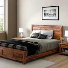 Grain wood furniture shaker panel queen solid wood platform bed. Porter Sheesham Wood Platform Queen Bed Frame Directcreate Com