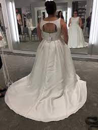 High Neck Mikado Plus Size Ball Gown Wedding Dress David S Bridal Ball Gowns Plus Size Ball Gown Wedding Dresses