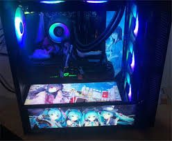 Diy Anime Light Board For Pc Power Cover Custom Made Computer Case Decoration Ebay In this video i give a tour of my anime themed bedroom and show my pink computer and drawing setup. diy anime light board for pc power