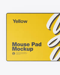 Download Mouse Pad Mockup In Stationery Mockups On Yellow Images Object Mockups PSD Mockup Templates