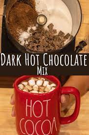 Homemade Dark Hot Chocolate Mix Bear Bug Eats Recipe Chocolate Mix Hot Chocolate Hot Chocolate Mix