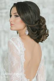 My dress is a backless deep v cut (picture posted below) and i had always pictured my hair down for the big day in lots of curls, i have long hair as well. Gorgeous Wedding Hairstyles And Makeup Ideas Belle The Magazine