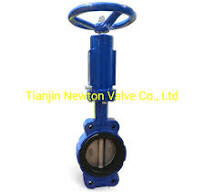 Worm Gear Concentric Wafer Butterfly Valve with Locking ...