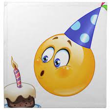 Birthday Emoji Napkin Zazzle Com Birthday Emoticons Emoji Birthday Happy Birthday Emoji