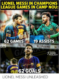 «я без тебя, как „барса без месси». Lionel Messi In Champions League Games In Camp Nou Olsd 19 Assists 62 Games Erns Football Galaxy Lionel Messi Unleashed Football Meme On Me Me