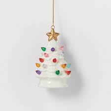 Choose from a huge range range online, or visit one of our stores to experience the magic for yourself. Lit Ceramic Retro Christmas Tree Christmas Tree Ornament Wondershop Target