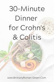 30 Minute Dinner For Crohn S Or Colitis In A Flare Or Remission Crohns Disease Diet Recipes Crohns Disease Diet Crohns Recipes