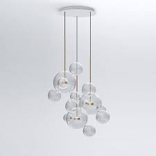 clear glass ball futuristic chandeliers art deco pendant lamp artdecolamps binnenverlichting verlichtingsarmaturen verlichting