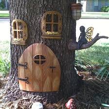 Fairy Doors In The Garden Ideal Home Fairy Tree Houses Fairy Tree Miniature Fairy Gardens