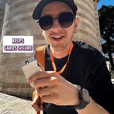 Slim Elastic Card Holder, Minimalist Wallet for Barbados