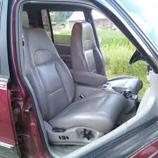 Medium light camel leather trim with perforated inserts. Ford Explorer 2 Door Katzkin Leather Seat Upholstery 1998 1999 2000 Shopsar Com