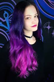 Get inspired by these purple hair ideas for all haircuts and hair textures, with shades and hues purple hair might not be for everyone, but it's an actually excellent color idea for anyone looking for a. 35 Unique Purple And Black Hair Combinations Lovehairstyles Com