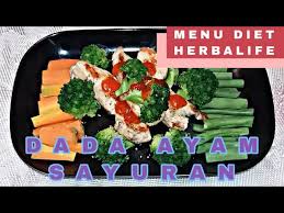 Cara kerja herbalife menurunkan berat badan sebenarnya cukup simple. Menu Diet Herbalife Dada Ayam Sayuran Youtube
