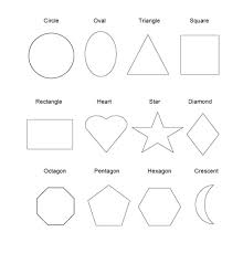 Shapes like rectangles, triangles, cubes, pentagons, hexagons, squares and circles are featured in these worksheets. Preschool Shapes Coloring Pages Scenery Mountains
