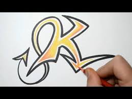 How To Draw Graffiti Letters K Youtube