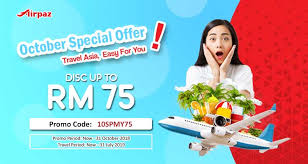 So be sure to sign up for their newsletter to ensure you don t miss out on any exciting deals and offers. Airpaz Get Flight Fare Discount Up To Rm75 Applicable Facebook