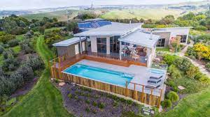 Confer's above ground swimming pool steps also come in a complete system option (pictured below) in addition to the pool steps only option. Above Ground Fibreglass Pools Maxi Rib Pool Technology