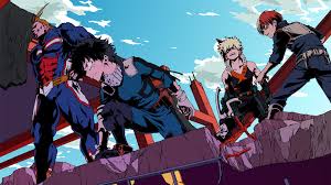 Explore origin 0 base skins used to create this skin; 504755 3840x2160 My Hero Academia Anime Red Hair Black Hair Boku No Hero Academia Boy Katsuki Bakugou Blonde Shoto Todoroki Izuku Midoriya Man White Hair All Might Wallpaper Jpg Mocah Hd Wallpapers