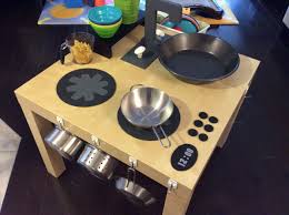 Sam S Kitchen Made From A Lack Table Spielkuche Ikea Lack Tisch Kinderkuche