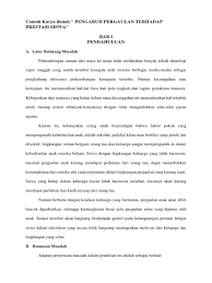 Kerangka pemikiran dalam penelitian ini membahas tentang pola pergaulan siswa atau remaja. Contoh Karya Ilmiah