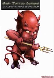 Baby Devil Tattoo Design