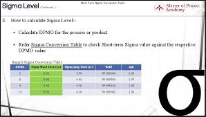 Sigma Level The Most Important Statistical Term In Six Sigma