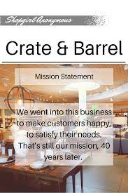 Crate Barrel May Be Changing Its Scene Crate And Barrel Crates Mission Statement