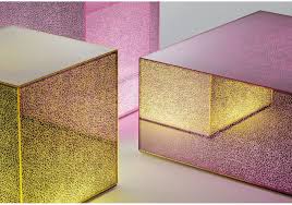 This elegant coffee table is strong and durable and looks simple and stylish, which is made of tempered glass. Crack Coffee Table Glas Italia Milia Shop