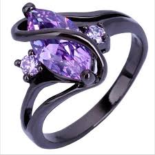 Black And Purple Rings For Couples Pin On Schmuck