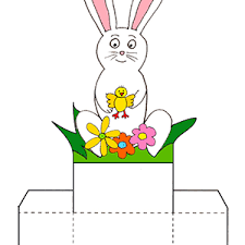 Découpez les lapins dans les cartes. Gabarits De Paques Tete A Modeler