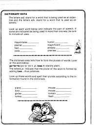 Dictionary Data Parts Of Speech Words New Words