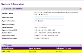 Identifying Netgear Gs724t Switch Version Biamp Systems