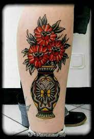 14 Decorative Flower Vase Tattoos Tattoos Flower Vases Traditional Tattoo