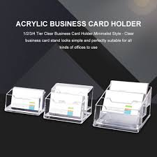 4.9 out of 5 stars 957. Acrylic Business Card Holder Stand Clear Desktop Countertop Office Business Organizer Acrylic Card Display For Desk Storage Holders Racks Aliexpress
