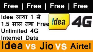 idea 4g free for one year unlimited internet data offer