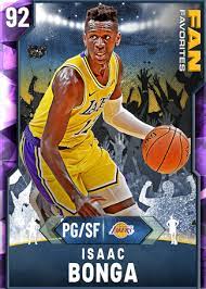 Maybe you would like to learn more about one of these? Isaac Bonga 92 Nba 2k20 Myteam Amethyst Card 2kmtcentral