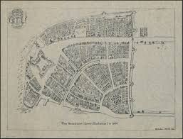 This is a map of new amsterdam, about 1644, compiled from dutch and english records by j.h. New Amsterdam Lower Manhattan In 1660 Map Collections Map Collections