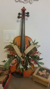 Violin Decorated For Christmas Violin Christmas Violin Decoration Christmas Decorations