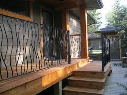 Alameda metalworks is a licensed contractor with a metal fabrication and welding shop in northeast portland. Deck Railing Custom Railing Metal Deck Railing Wrought Iron Railing In My Signature Bent Iron Art Design Railings Outdoor Metal Deck Railing Iron Railing