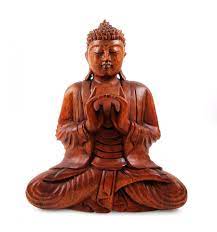 Tanu's crafting is a handicraft company. Sculpture Buddha Shakyamuni Seated In A Wood Buddha Statue In Bali