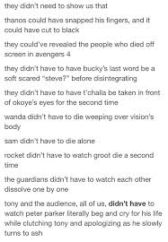 I Cant Even Type Im So Fyraste Steased In This Moment I Want Them All Ot Be Alive Forever And Wh Russods Why Feige Why Marvel Why Marvel Funny Avengers Marvel