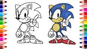Drawing And Coloring Sonic The Hedgehog Coloring For Kids Sonic The Hedgehog Hedgehog