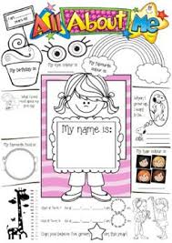 All About Me Girls Template A3 Pdf Printable By Love My Printables Maquetas De Celulas Fichas Imagenes Educativas