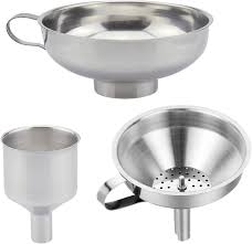 Free delivery and returns on ebay plus items for plus members. 3 Pieces Funnel Durable Stainless Steel Kitchen Funnels With Strainer Ideal For Transferring Of Spices Liquid Powder Bean Jam Canning Dishwasher Safe Funnels Set Home Kitchen Amazon Com