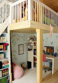 It is made from wood solids and veneers in a beautiful gray finish that will work well with both a boys or girls bedroom. Loft Beds With Desks Underneath 30 Design Ideas With Enigmatic Touch