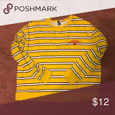 Black And Yellow Striped Long Sleeve Shirt Striped Long Sleeve T Shirt Long Sleeve Tshirt Men Long Sleeve Shirts